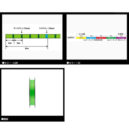 UVF PEデュラセンサーx12EX+Si3 ライムグリーンマーキング