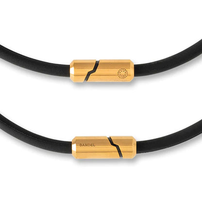 Healthcare Bold Necklace Stack Gold×Black / 52cm