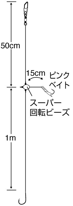 D-566 短仕掛カゴ釣り五目1.5m