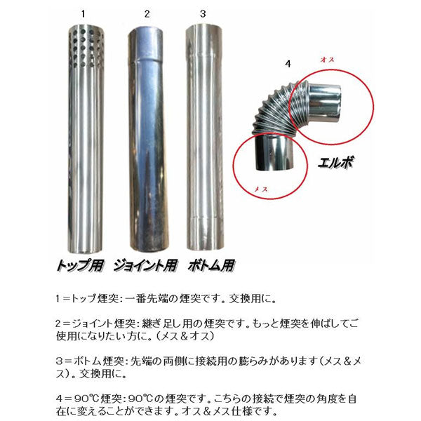 Locomo 薪ストーブ用 ストーブ煙突トップ58φ ogsa-31 10060