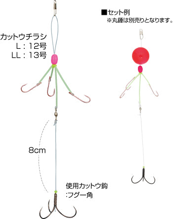 カットウ一角ふぐチラシ仕掛