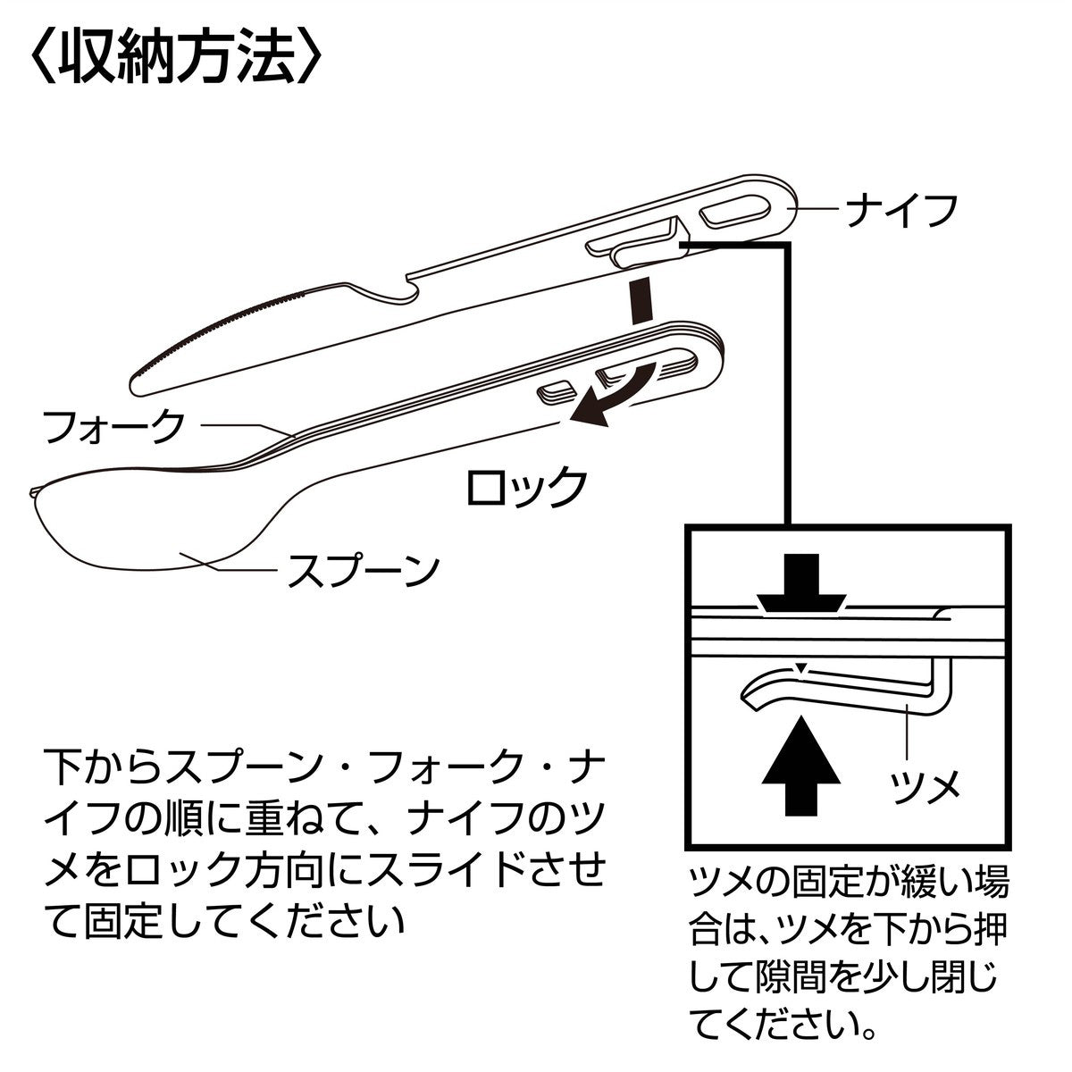 キャプテンスタッグ ステンレスカトラリー 3本セット ケース付き UH-3037